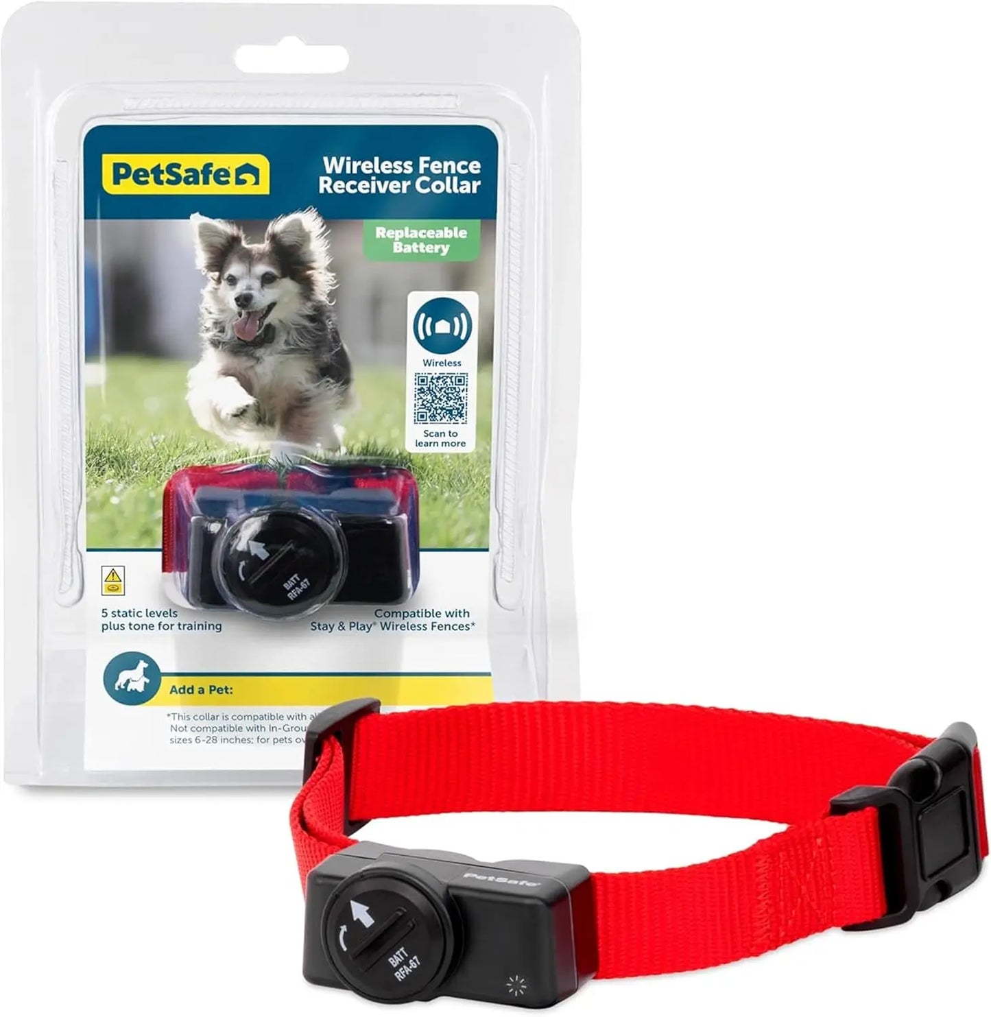 Wirel Pet Containment System - Original Wirel Electric Fence for Dogs - Covers Up to 1/2 Acre - for Pets 8lb+