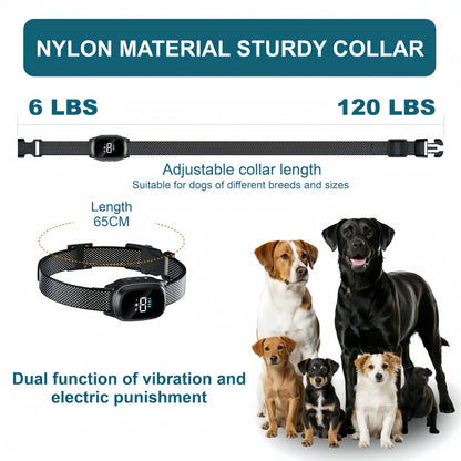Waterproof Dog Bark Collar, Rechargeable Anti-Bark Collar For Dogs,  Stop Barking, Dogs with Vibration Training Collar,  For Small, or Medium Dogs