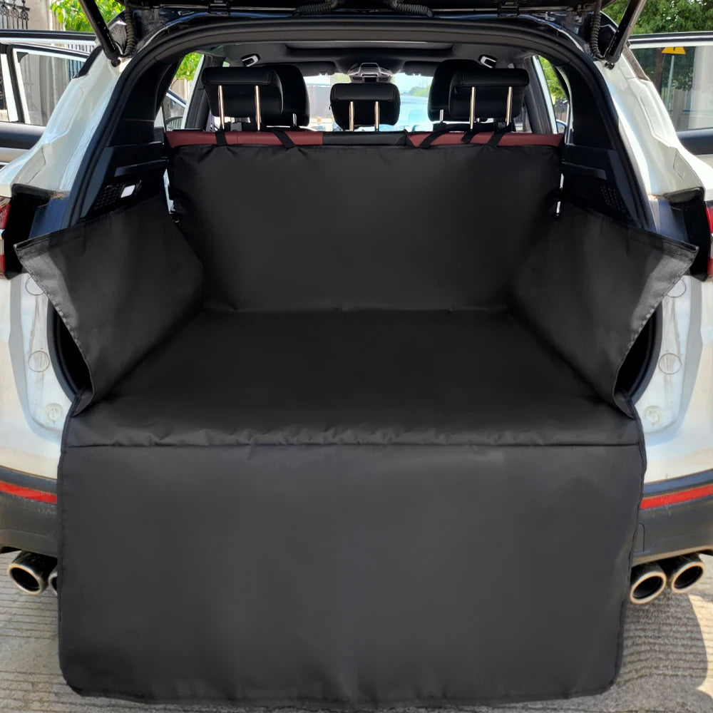 Waterproof 600D Oxford Cloth Dog Car Seat Cover, Pet Travel Dog Carrier, Car Trunk Mat, SUV Cargo Liner For Dogs