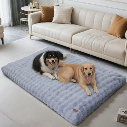 Ultra Plush Dog Bed ,Large Dog Crate Puppy Mattress, Washable Mat