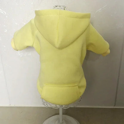 Cozy Pet Clothes with Pocket, Dog Hoodies For Small Dogs,  All Season Knit Cat Clothes