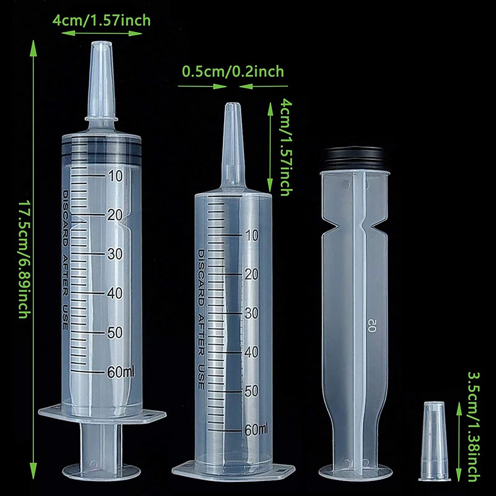 60ml Measuring Syringe, Without Needle, Watering tool