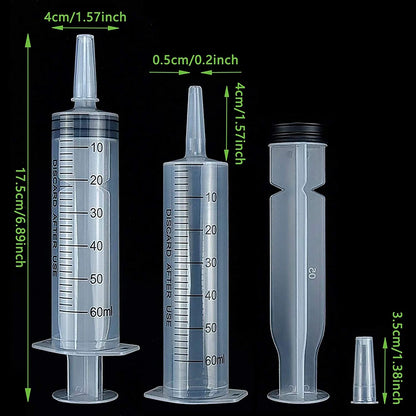 60ml Measuring Syringe, Without Needle, Watering tool