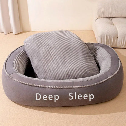 Pet Bed Comfortable Donut Round,  Soft, Washable Dog or Cat Cushion Bed