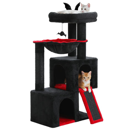 Large Cat Tree for Indoor Cats, Multi-Level Cat Tower with Sisal Scratching Post, 2 Spacious Condo, Cat Scratching Pad