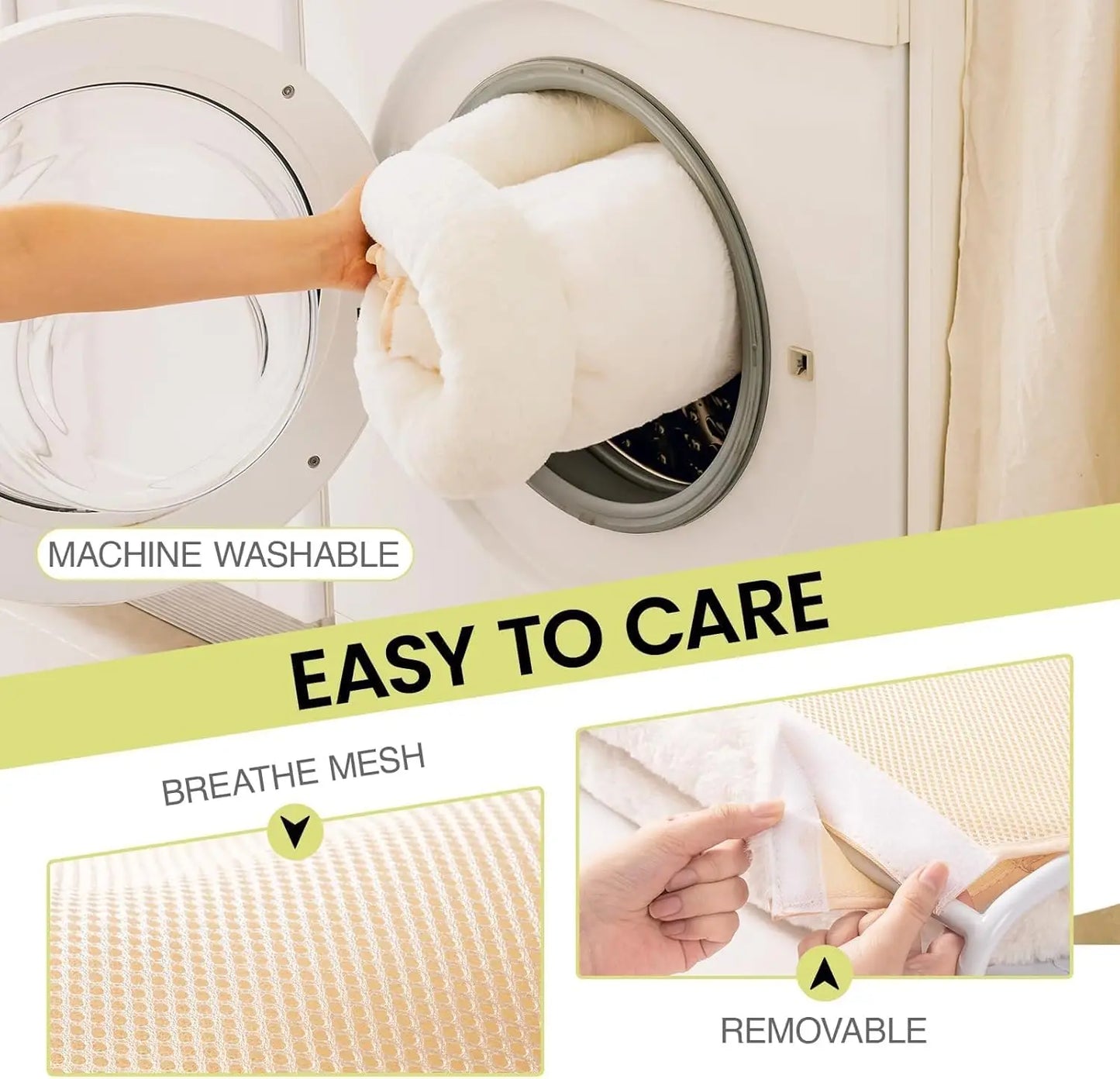 Foldable Cat Window Perch with 4 Strong Suction Cups Cordless Cat Window Hammock Removable Soft Cover White Brown Green