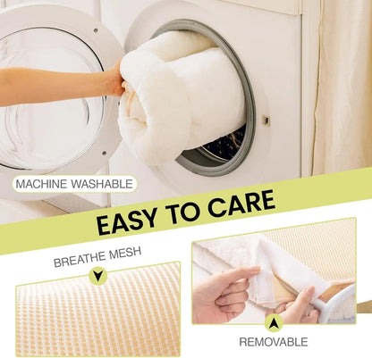 Foldable Cat Window Perch with 4 Strong Suction Cups, Cordless Cat Window Hammock Removable Soft Cover White Brown Green