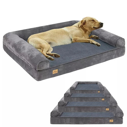 XXXL Large Calming Dog Bed Orthopedic Memory Foam , Waterproof Removable Cover Plush Mat for Small Medium Large Dogs