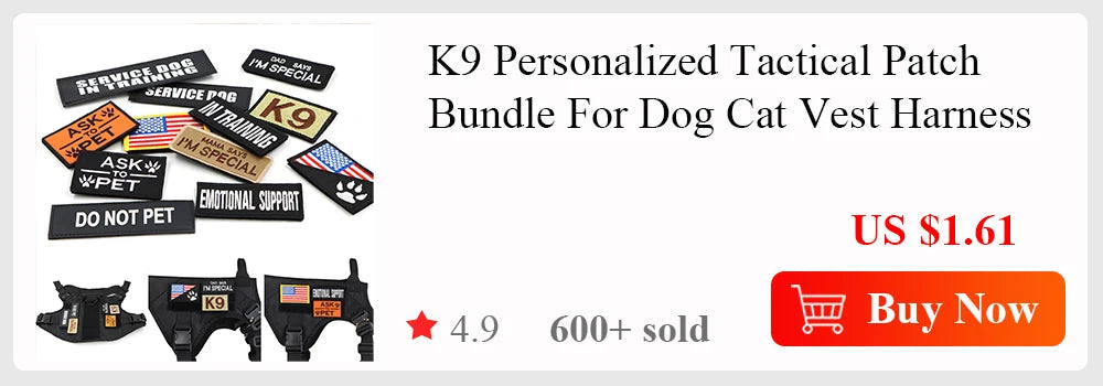 Tactical Dog Harness, Leash Set for Large Dogs, Military Harnesses for Training and Walking or Hunting