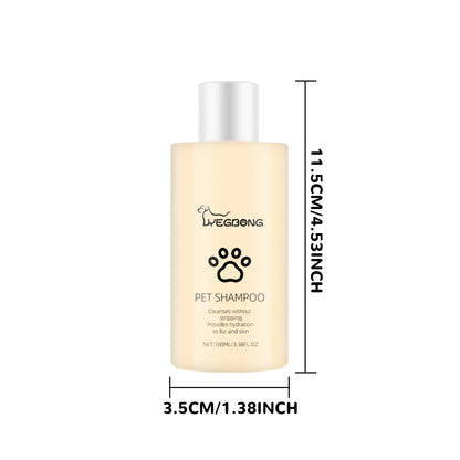 Dog Wash Shampoo: Flea & Mite Killer, Dirt Removal - Anti-Itch, Deodorizing & Moisturizing Formula for Softening Coat
