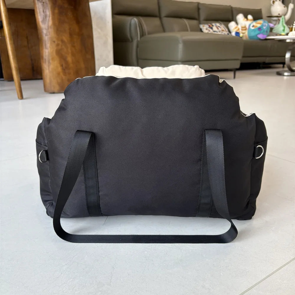 Dog Car Seat with Safety Belt, Four Season Universal Pet Nest Cushion, Washable Dogs, Cats, Sofa Bedding Travel Mattress