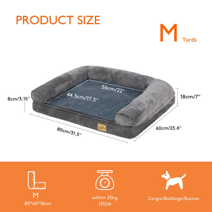 Dog Bed Extra Large Orthopedic Pet Mattress,  Bed Cushion with Removable Washable Cover Soft Sponge Foam