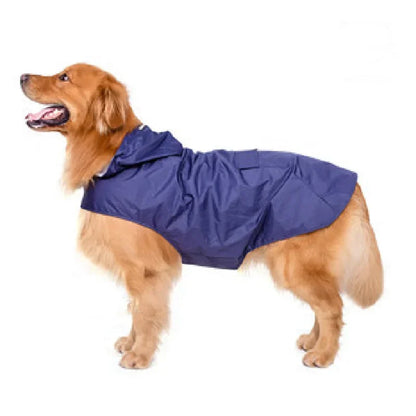 Dog Raincoat, Waterproof Hoodie,  Rain Poncho, Pet Rainwear Clothes with Reflective Stripe for All Sizes