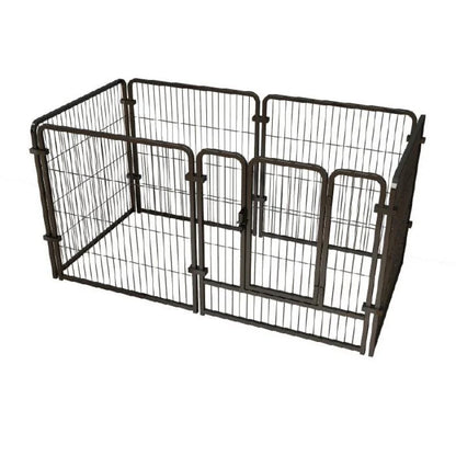 4/6 Panels Dog Fence, Playpen Foldable, Puppy Exercise Kennel , Heavy Duty Cage for Dogs, Cats, Rabbits or any medium size pet.