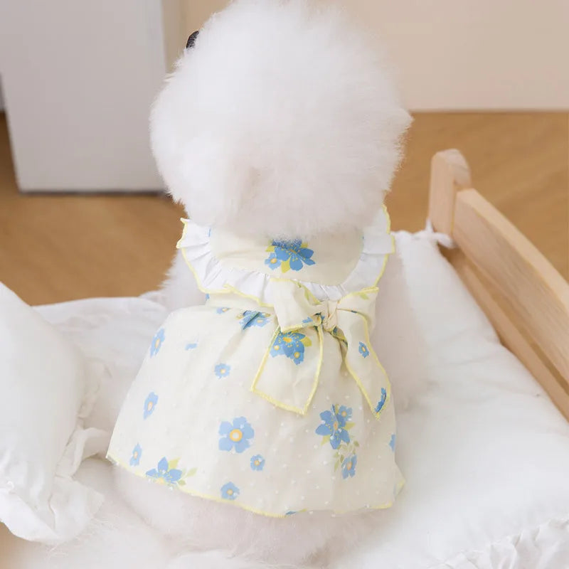 Cute Dog Princess Summer Dress, Poodle, Chihuahua Dog Clothes