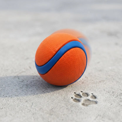 Natural Rubber Pet Bouncy Ball, Ultra Durable & High Elasticity, Interactive Chew Toy for Dogs of All Sizes