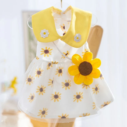 Cute Dog Princess Summer Dress, Poodle, Chihuahua Dog Clothes