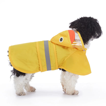 Fashionable Reflective Pet Dog Raincoat ,Hooded ,Waterproof Jacket for Big Dogs