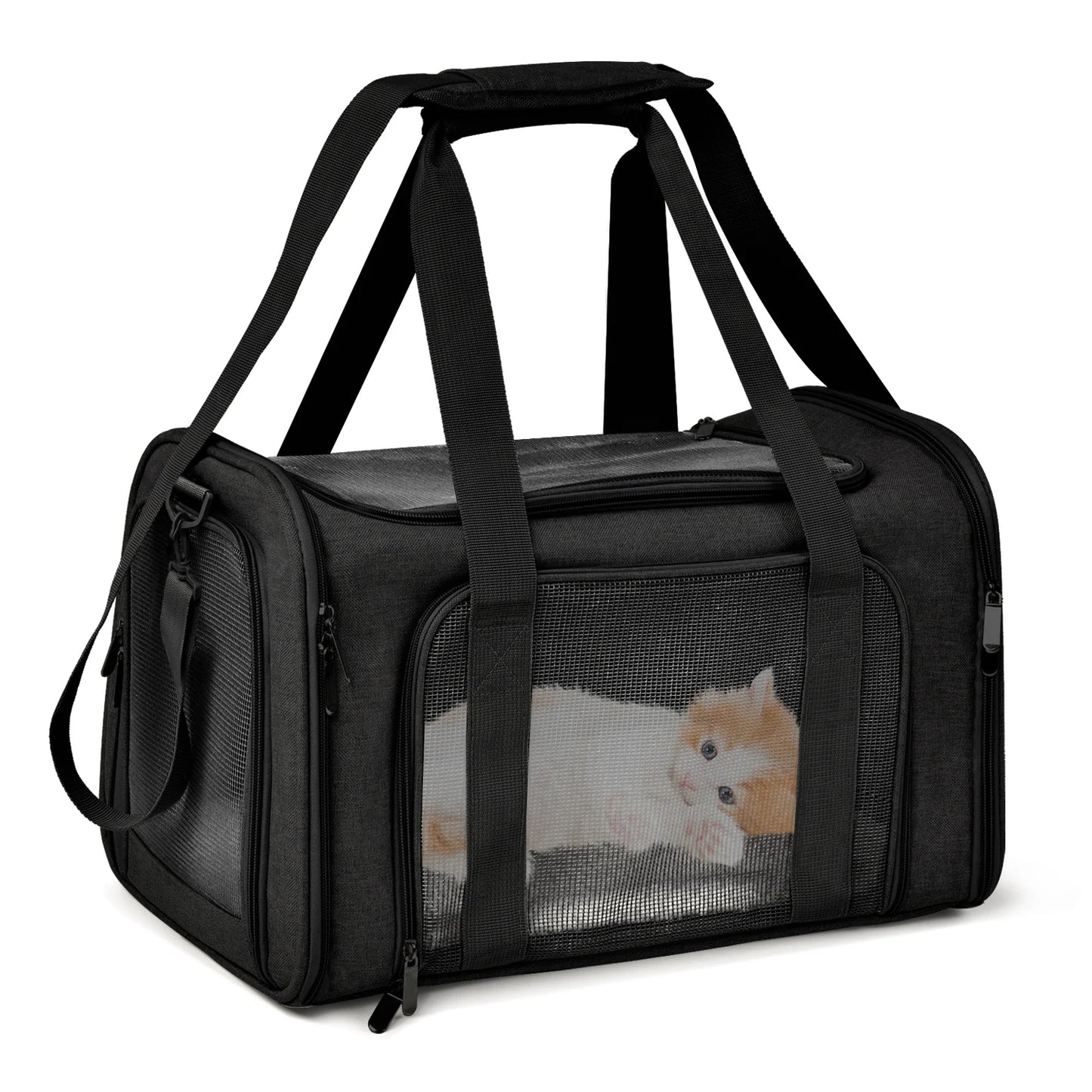 Dog Carrier Bag ,Soft Side Backpack, Pet Carriers Dog Travel Bags Airline Approved ,Transport For Small Dogs and Cats