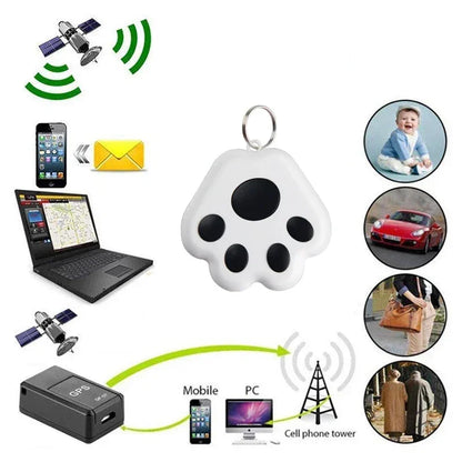 Dog Paw Mini GPS Tracker Cats, Dogs, Children, Elderly, Anti Lost Device, Intelligent Tracking Locator.