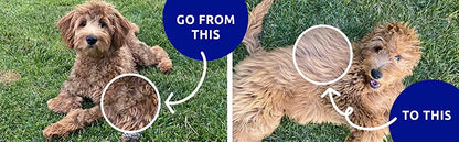 Pet Deshedding Brush - Double-Sided Undercoat Rake for Dogs & Cats - Shedding Comb and Dematting Tool for Grooming, Extra Wide
