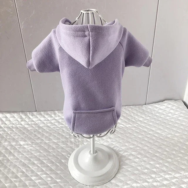 Cozy Pet Clothes with Pocket, Dog Hoodies For Small Dogs,  All Season Knit Cat Clothes