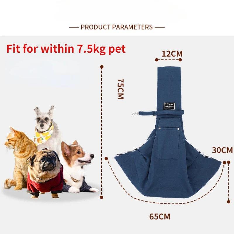 Comfortable Dog Bag ,Pet Crossbody Shoulder Bag, Outdoor Travel , Portable Cat or Puppy Sling Carrier