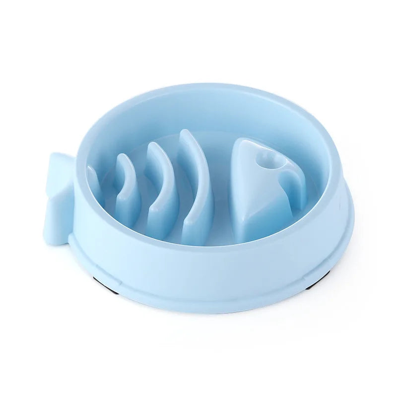 Pet Cat and Dog Slow Food Bowl, Anti-choking , Non-slip, Multiple Colors and Shapes