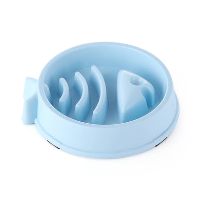Pet Cat and Dog Slow Food Bowl, Anti-choking , Non-slip, Multiple Colors and Shapes