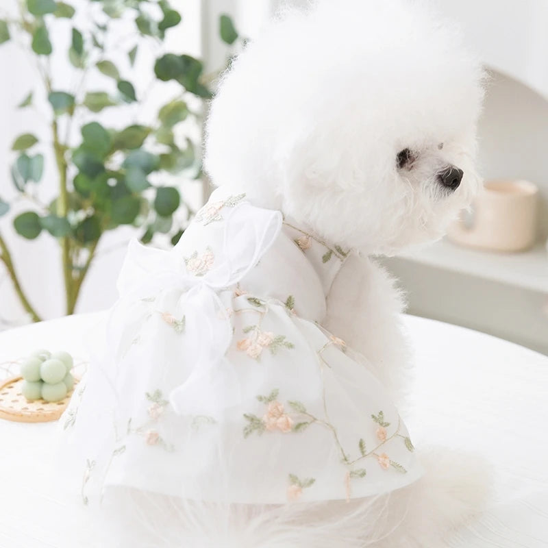 Cute Dog Princess Summer Dress, Poodle, Chihuahua Dog Clothes