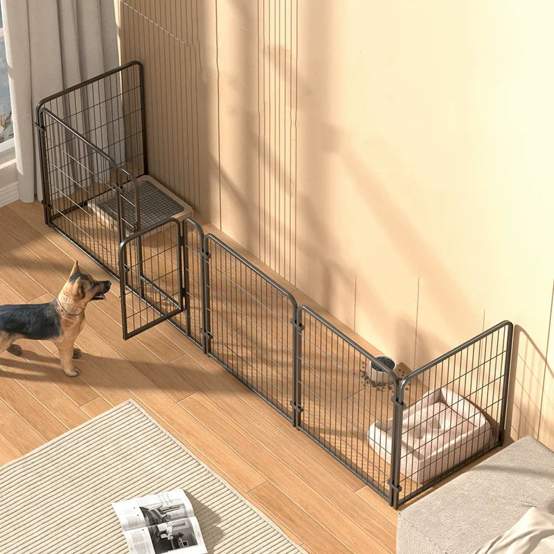 4/6 Panels Dog Fence, Playpen Foldable, Puppy Exercise Kennel , Heavy Duty Cage for Dogs, Cats, Rabbits or any medium size pet.