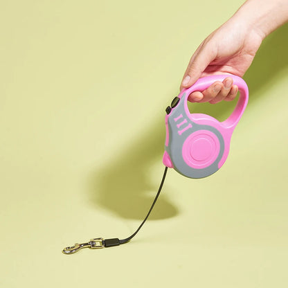 3m, 5m Dog Leash for Small Dogs or Cats,  Automatic Retractable w/ Durable Nylon Lead