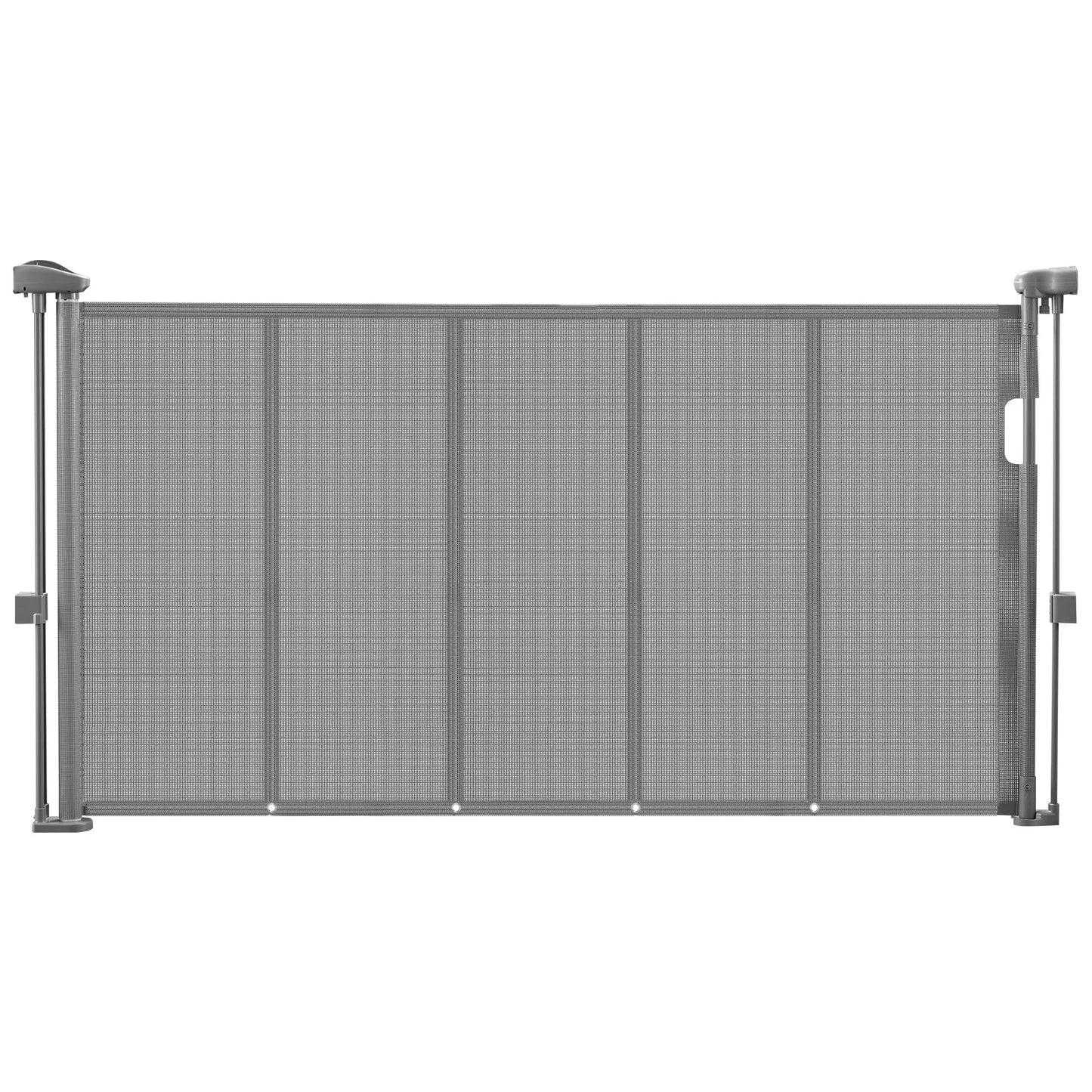 SucceBuy 55/71/110in Retractable Gate , 34in Tall , Extends Wide and Retractable Gate for Kids and Pets , Mesh Material , Easy to Install