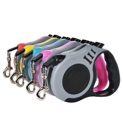 3m, 5m Dog Leash for Small Dogs or Cats,  Automatic Retractable w/ Durable Nylon Lead