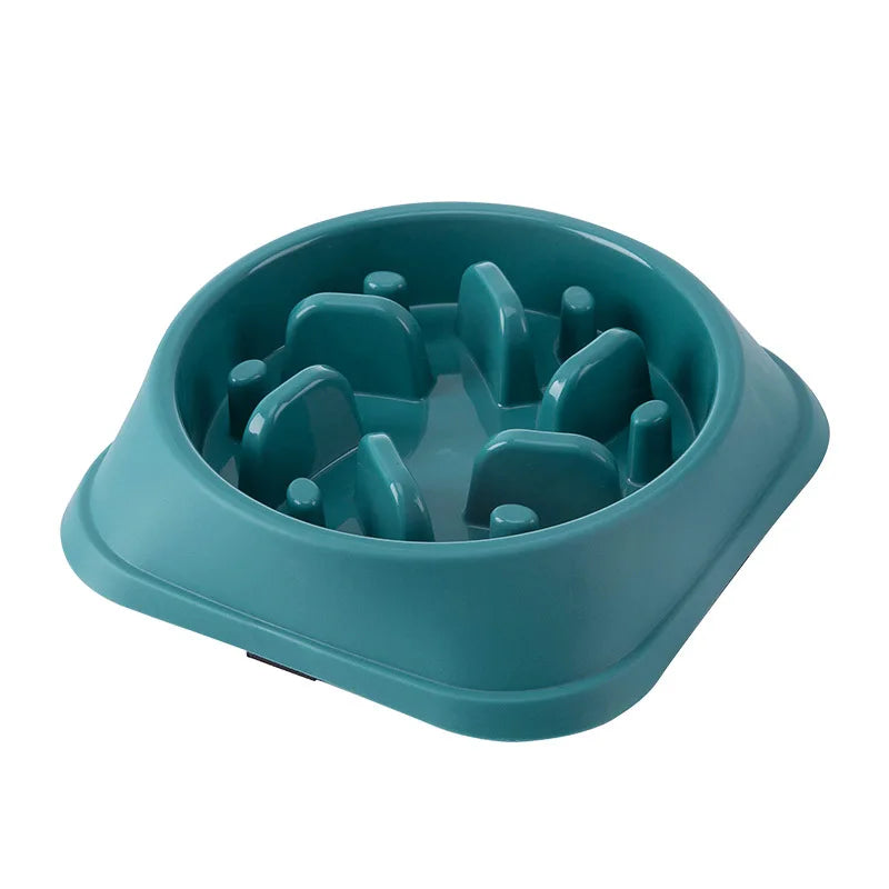 Pet Cat and Dog Slow Food Bowl, Anti-choking , Non-slip, Multiple Colors and Shapes