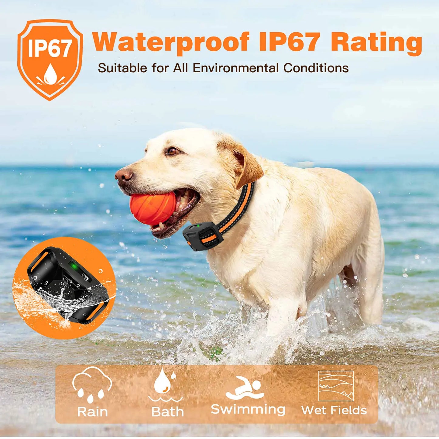 3300Ft Electric Dog Training Collar Remote Control Waterproof Pet BehaviorFor 5-120lbs Puppy With Shock Vibration 2026