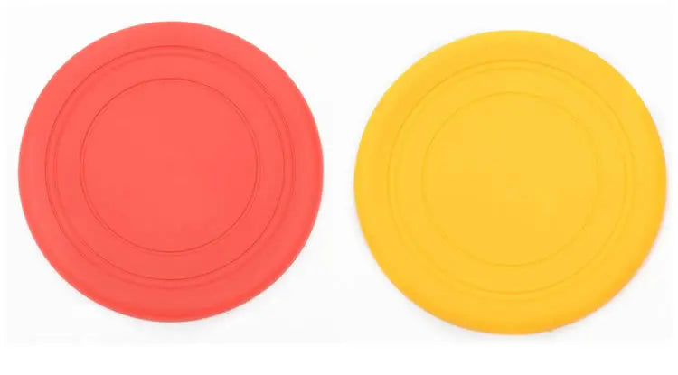 Soft Silicone Flying Saucer, Dog Chew Toy, Training Frisbee, Bite-Resistant