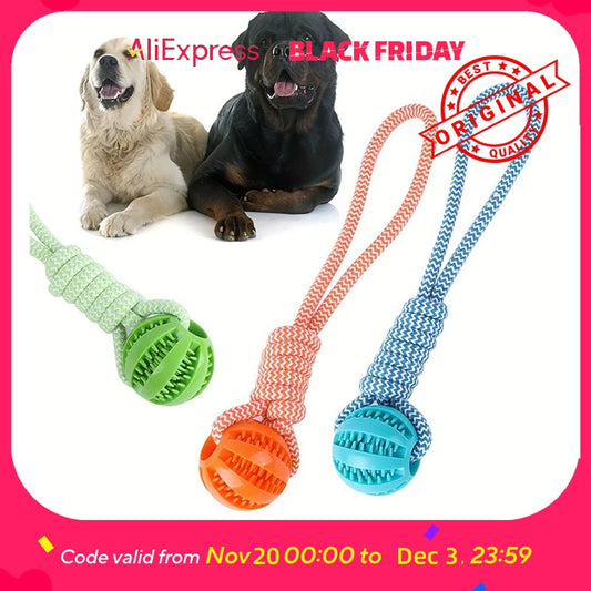 Interactive Dog Toy Tug Rope, Durable & Dental Health (Colors Vary)