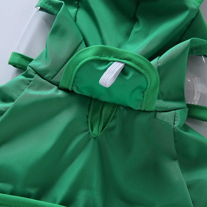Fashionable Reflective Pet Dog Raincoat ,Hooded ,Waterproof Jacket for Big Dogs