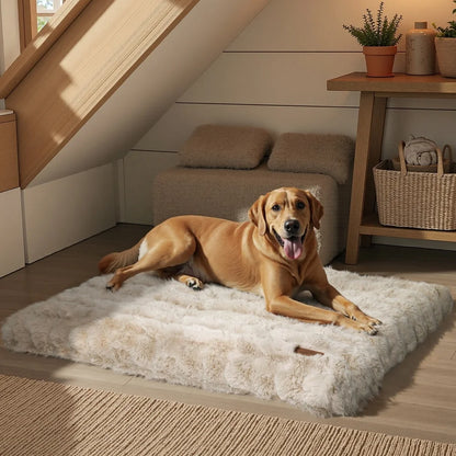 Ultra Plush Dog Bed ,Large Dog Crate Puppy Mattress, Washable Mat