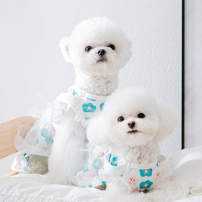 Cute Dog Princess Summer Dress, Poodle, Chihuahua Dog Clothes