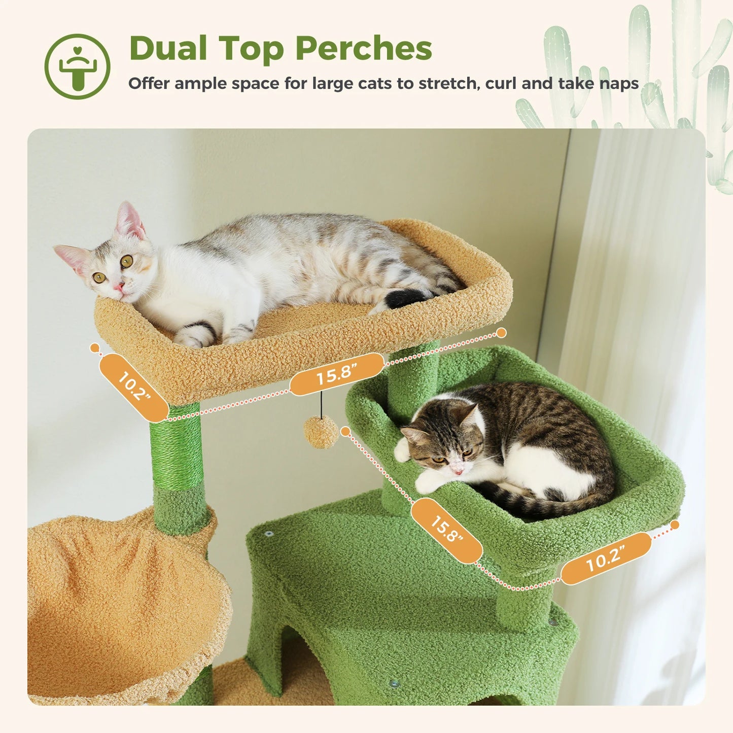 Tall Cat Tree for Indoor Cats, Big Cat Tower with Super Large Hammock, Cat Climbing Tree with Scratching Posts, Condo House Black
