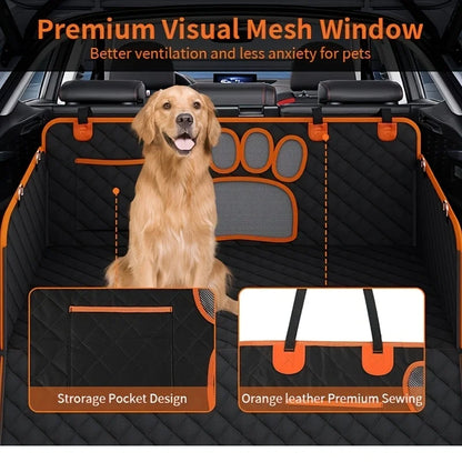 Dog Seat Cover,  Hammock, Heavy Duty, Scratch Resistant, Anti Slip, Durable Rear Seat Cover for Cars