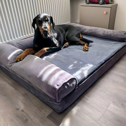 XXXL Large Calming Dog Bed Orthopedic Memory Foam , Waterproof Removable Cover Plush Mat for Small Medium Large Dogs