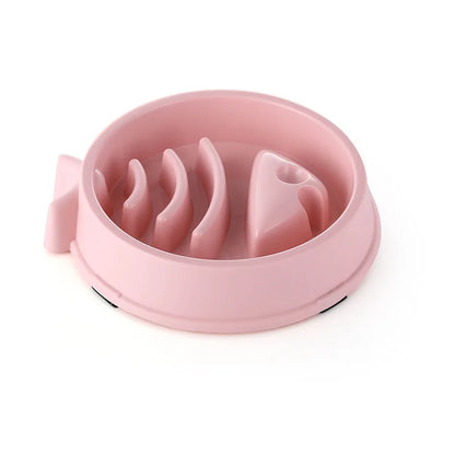 Pet Cat and Dog Slow Food Bowl, Anti-choking , Non-slip, Multiple Colors and Shapes