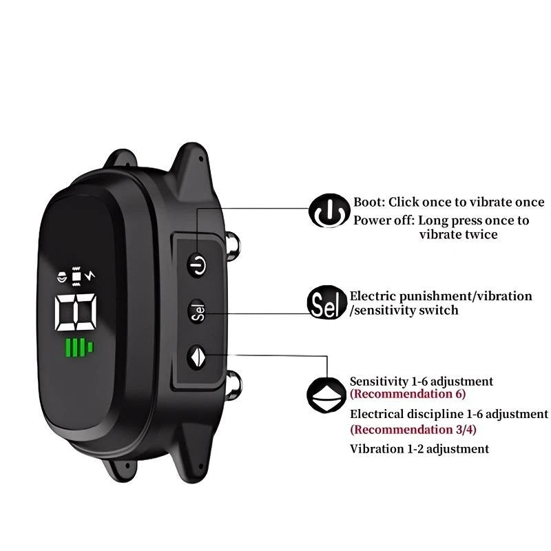 Waterproof Dog Bark Collar, Rechargeable Anti-Bark Collar For Dogs,  Stop Barking, Dogs with Vibration Training Collar,  For Small, or Medium Dogs