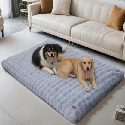 Ultra Plush Dog Bed ,Large Dog Crate Puppy Mattress, Washable Mat