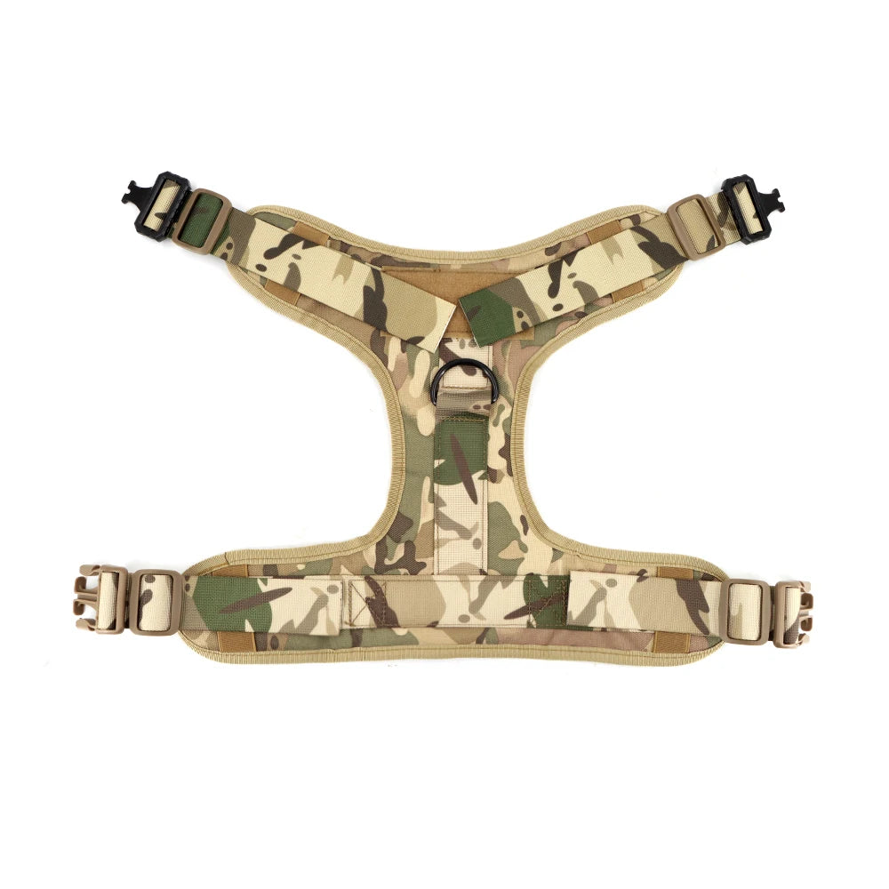Military Large Dog Harness ,Collar Leash Bags, Patches, Set Pet Malinois Training Vests Tactical Dogs Harnesses Accessories