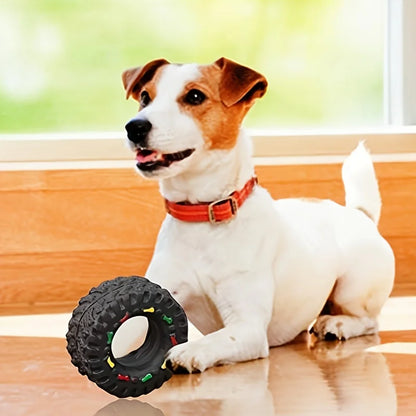 1pc Durable Dog Chew Wheel Toy Chew-Resistant, Interactive Sound , Suitable for Puppies Small and Medium Dogs