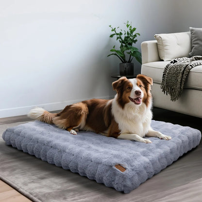Ultra Plush Dog Bed ,Large Dog Crate Puppy Mattress, Washable Mat